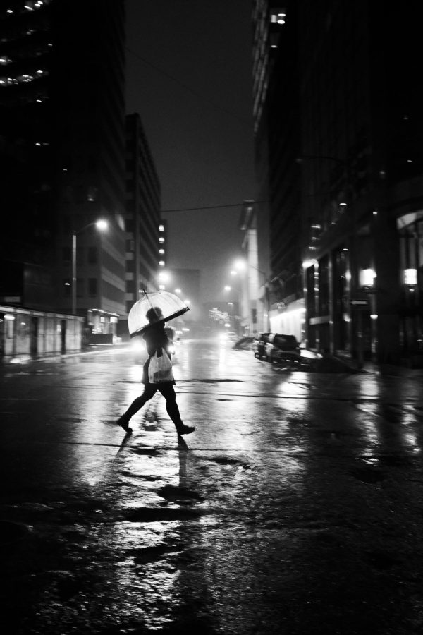 black-and-white-city-umbrella Ομπρέλα Μαύρο