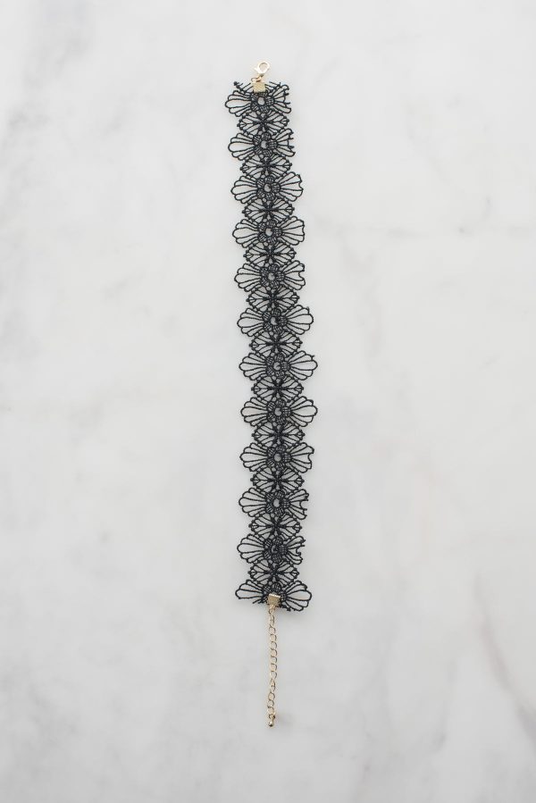 black-floral-choker-necklace Choker Μαύρο 007