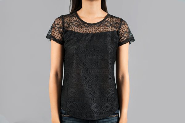 black-lace-blouse Μπλούζα Μαύρο