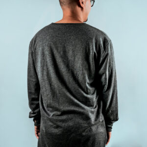 dark-grey-mens-shirt-back Πουκάμισο Ανδρικό Γκρι