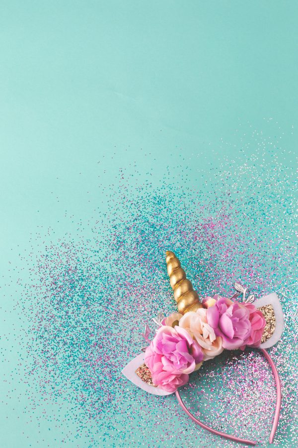 glitter-and-unicorn-costume-headband Κορδέλα Μαλλιών