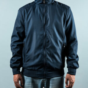 navy-blue-zip-up-jacket Μπουφάν Μπλε Σκούρο