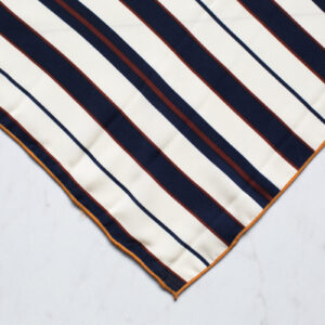 navy-white-stripe-scarf Κασκόλ Μπλε Σκούρο