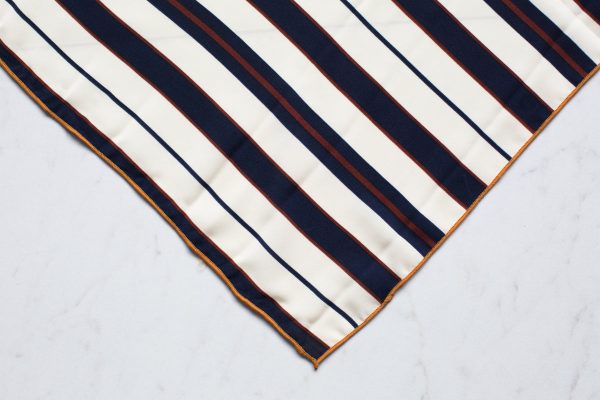 navy-white-stripe-scarf Κασκόλ Μπλε Σκούρο