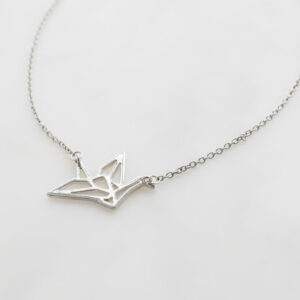 silver-origami-necklace Κολιέ Ασημί