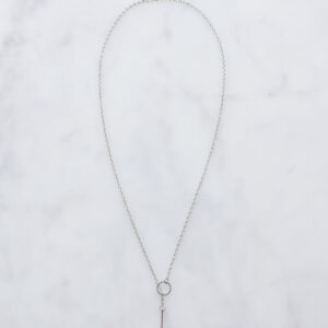 silver-threader-necklace Κολιέ Ασημί 002