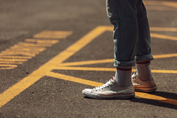 wearing-sneakers-on-road Sneakers 013